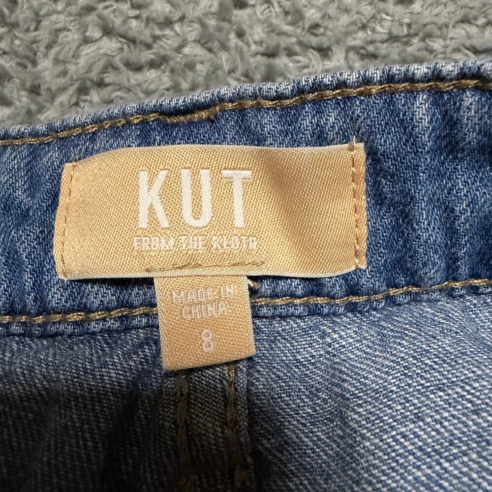 Kut From The Kloth Blake Super Wide Leg Jeans Women's 8 (32x27) Light Cuff - Picture 4 of 10